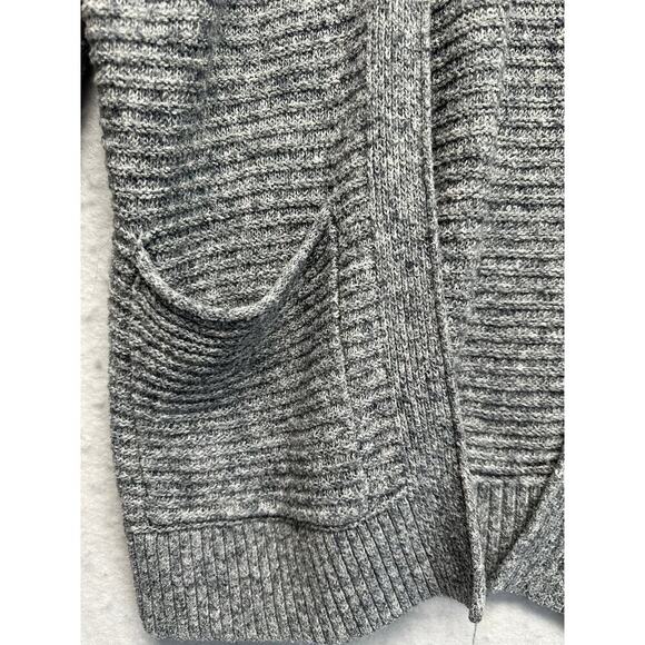 Abercrombie & Fitch Gray Ribbed Open Front Cardigan Sweater Women’s XS - Picture 2 of 10